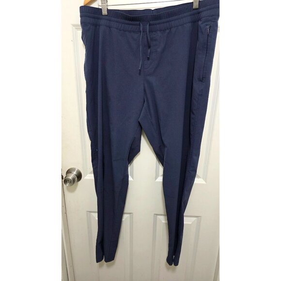Kuhl Freeflex Tapered Navy Blue Hiking Athletic Jogger Pants Zippered Pockets Si - Picture 2 of 9